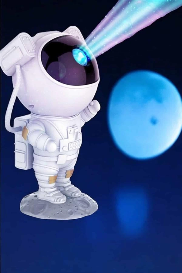 BUĞZ Çocuklara Özel Projeksiyon Astronot Lamba Speaker Sevimli BUĞZ Çocuklara Özel Projeksiyon Astronot Lamba Speaker Sevimli