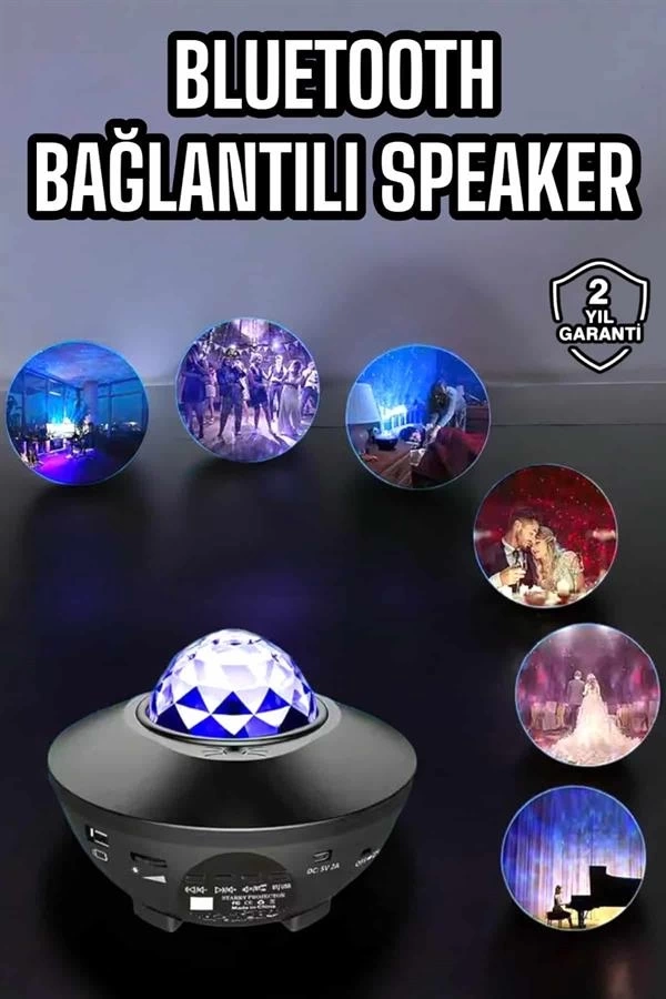 BUĞZ Çocuklara Özel Şarjlı Bluetooth Hoparlör Parti Led Lambası Yıldızlı Projeksiyon BUĞZ Çocuklara Özel Şarjlı Bluetooth Hoparlör Parti Led Lambası Yıldızlı Projeksiyon