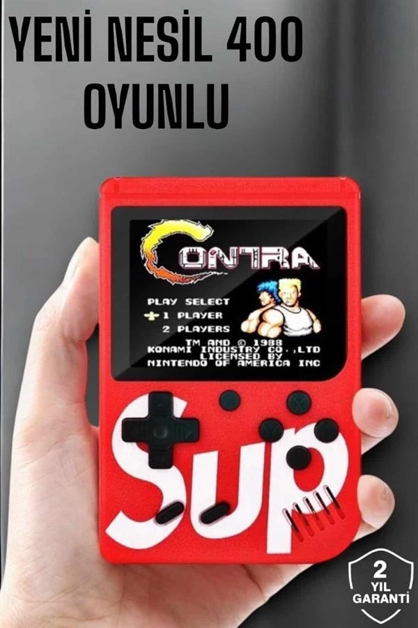 BUĞZ Çocuklara Özel SUP 400 Oyunlu Mini Oyun Konsolu