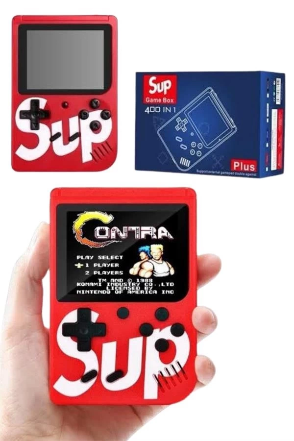 BUĞZ Çocuklara Özel Taşınabilir Sup El Atarisi 400 Oyunlu Nostaljik Oyun Konsolu