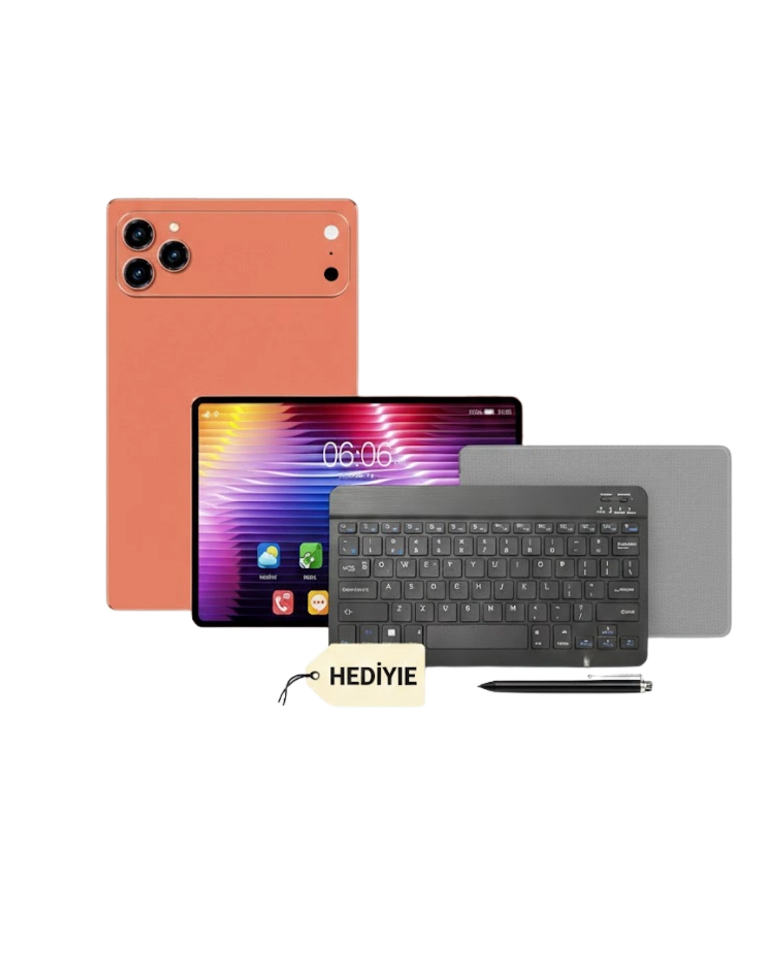 BUĞZ ÇOK AMAÇLI ANDROİD TABLET SETİ KLAVYE KALEM VE KORUYUCU AKSESUARLI - BUĞZ