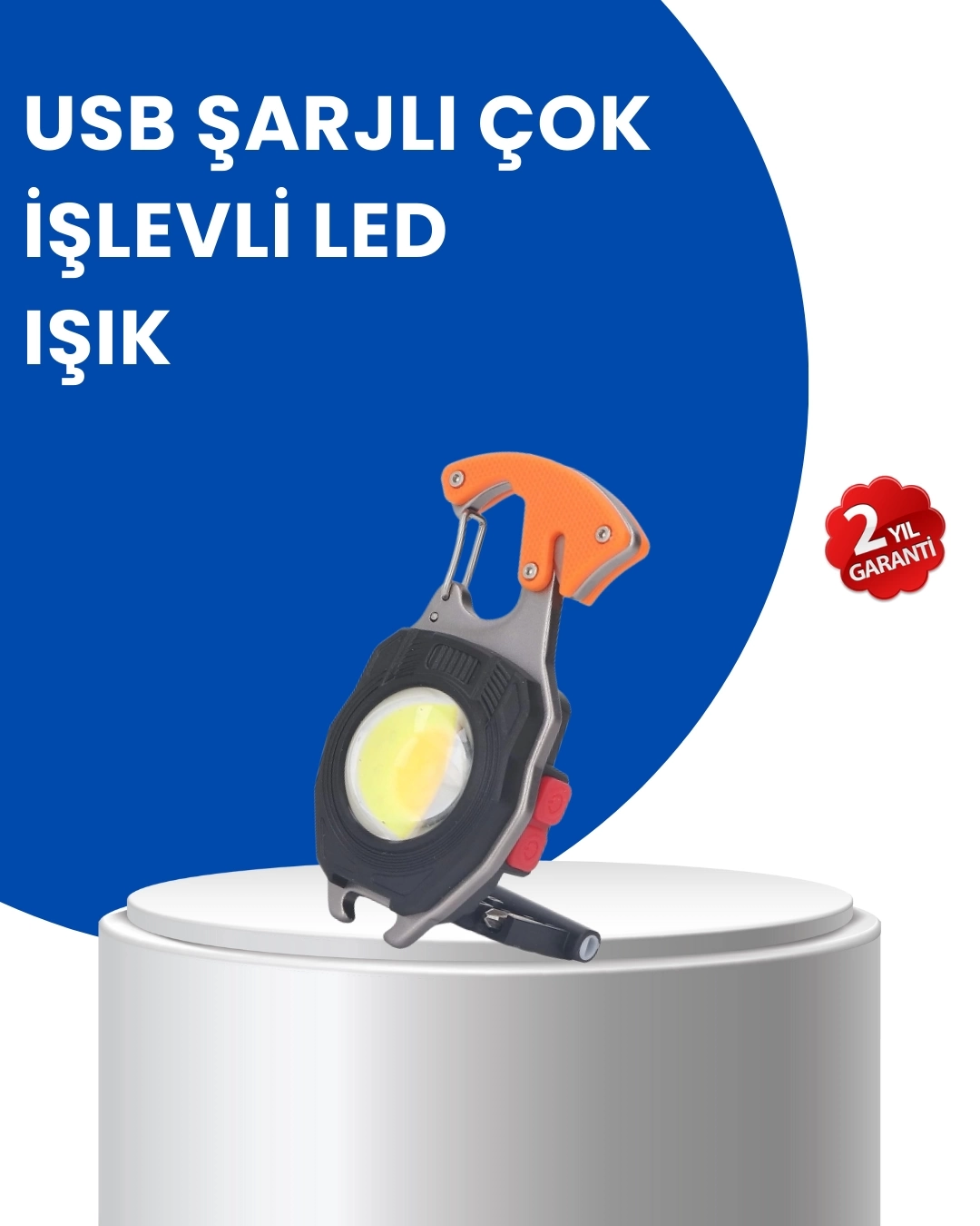 BUĞZ Çok Modlu LED Işıklı Pratik Anahtarlık