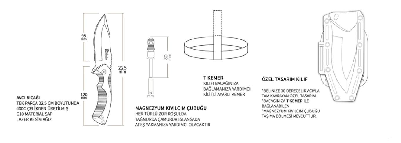 BUĞZ Company Tnt-1020-a Kamp Bıçağı