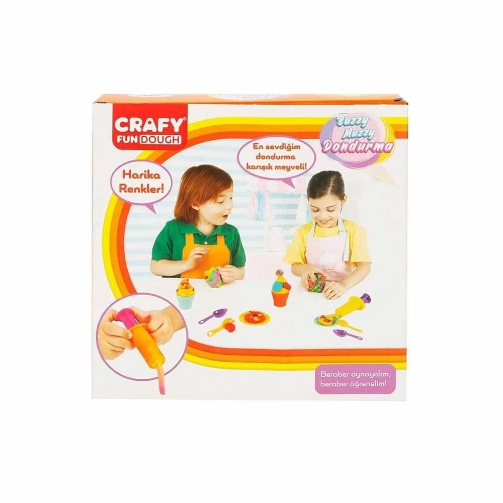 BUĞZ Crafy Buzzy Muzzy Dondurma Oyun Hamuru Seti 200 g 22 Parça