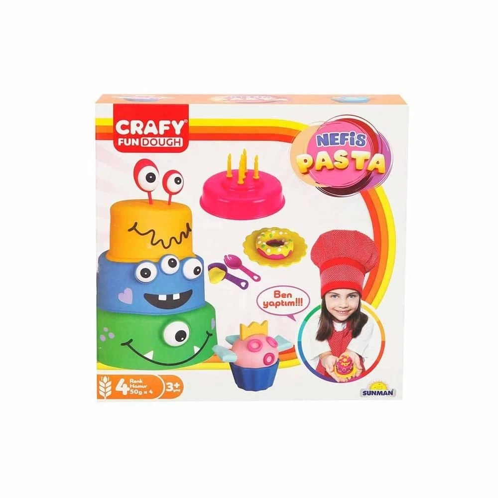 BUĞZ Crafy Nefis Pasta Oyun Hamur Seti 200 g 17 Parça