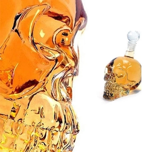 BUĞZ Crystal Head Kuru Kafa Cam Şişe 350 Ml
