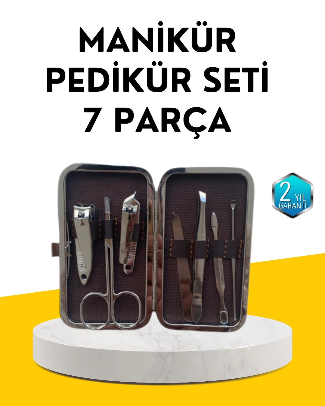 BUĞZ Dayanıklı Çelik Aletlerden Oluşan Kişisel Bakım Seti