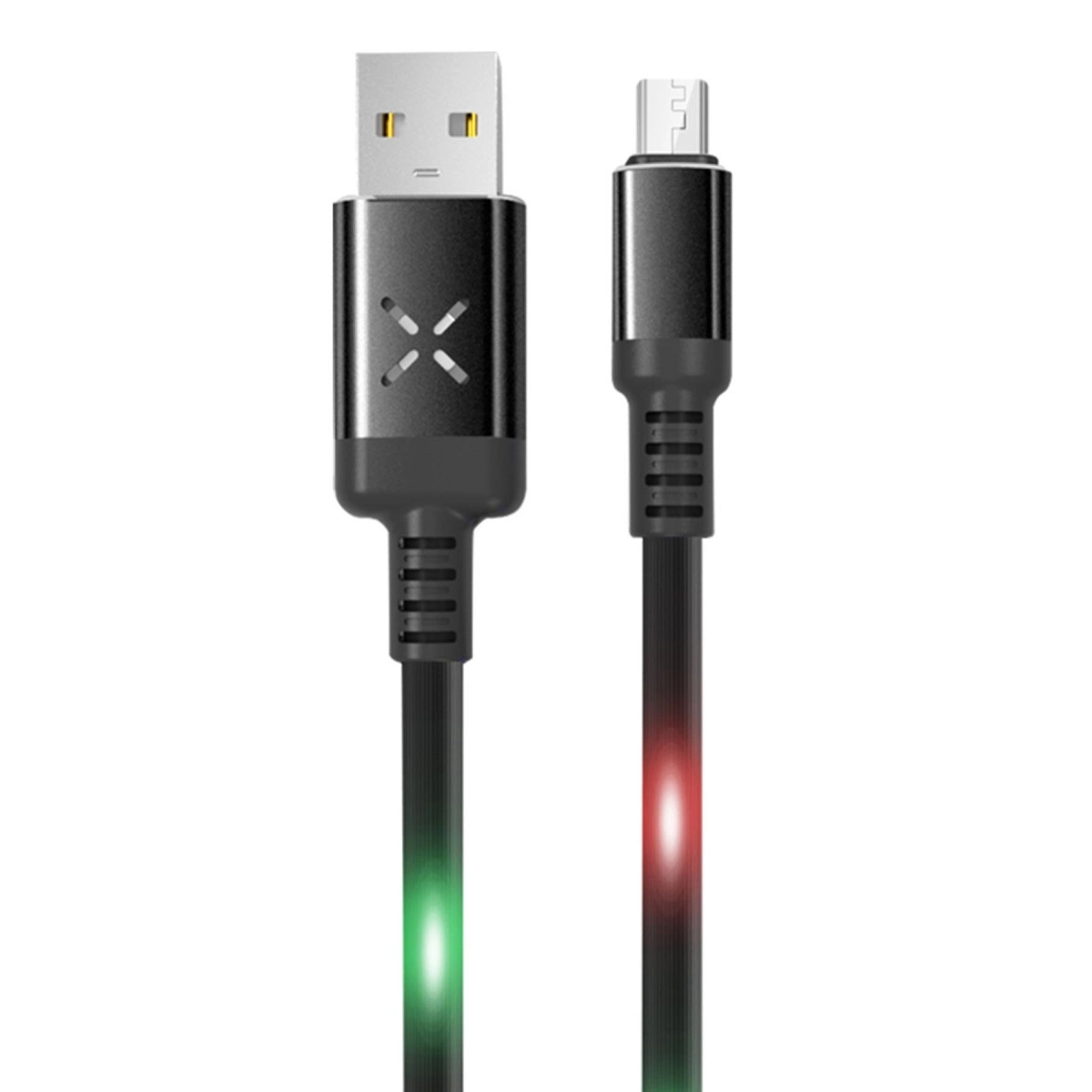 BUĞZ Dc09 Ses Duyarlı Işıklı Micro Usb Kablo 1m 2a - Siyah