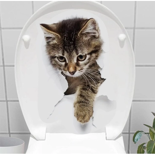 BUĞZ Decohandy Klozet Etiketi Stray Cat