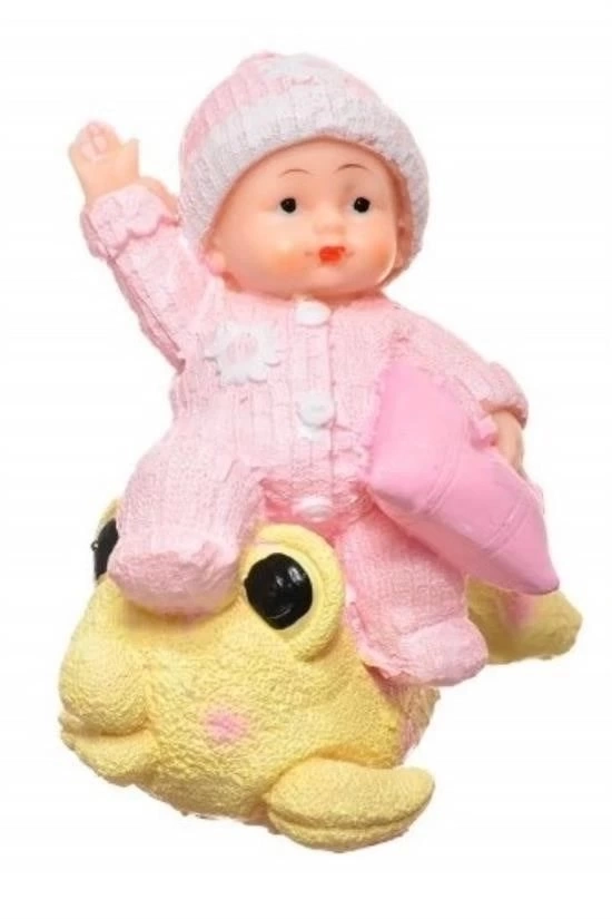 BUĞZ Decotown Hediyelik Sevimli Pembe Bebek Biblo Polyester Süs Eşyası BUĞZ Decotown Hediyelik Sevimli Pembe Bebek Biblo Polyester Süs Eşyası