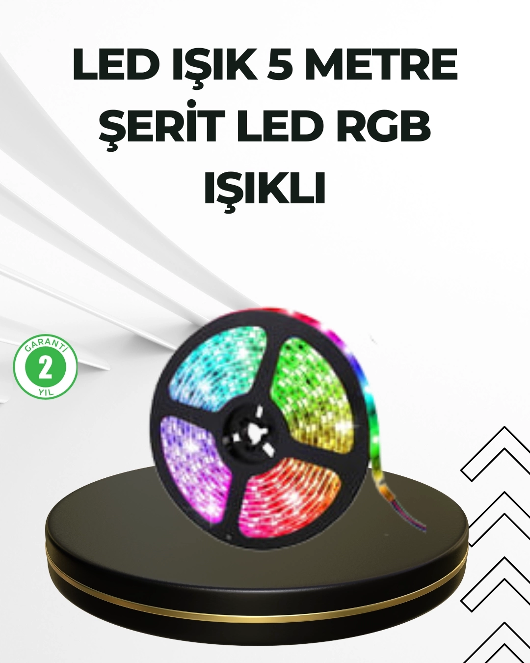 BUĞZ Dekoratif Kumandalı Şerit LED 5 Metre
