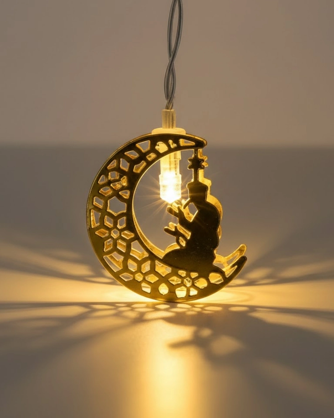 BUĞZ Dekoratif Ramazan Ay Işığı Secde Eden Adam Figürlü