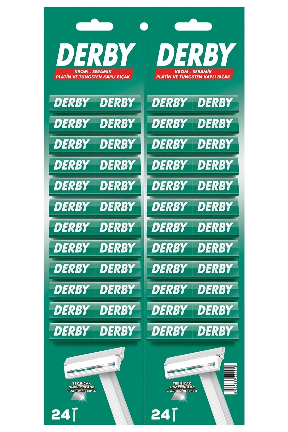 BUĞZ Derby Tek Bıçak Kartela 48'li