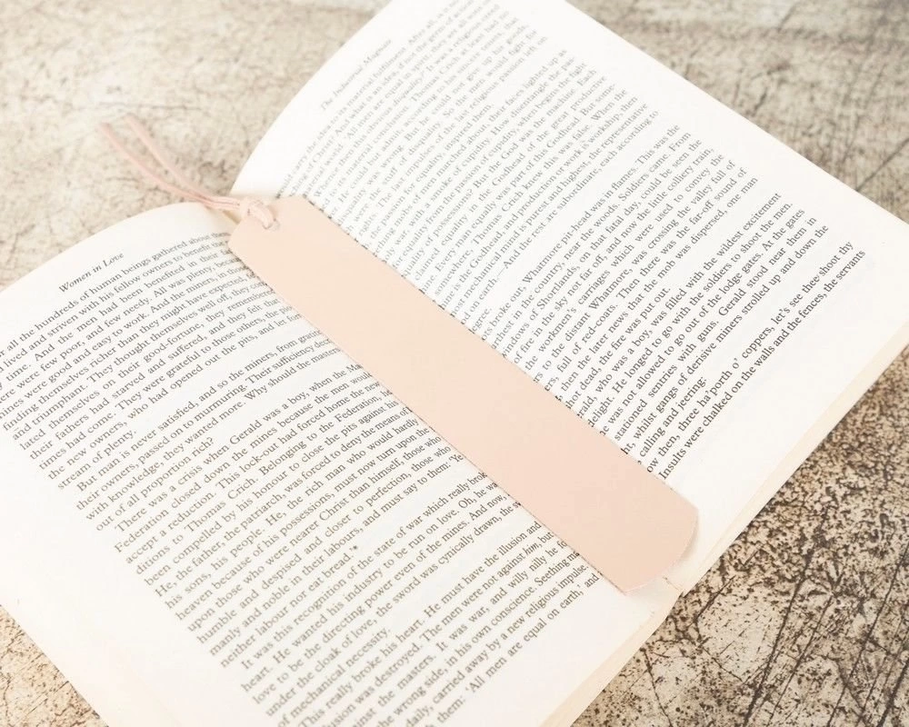 BUĞZ Deri Kitap Ayracı, Pudra