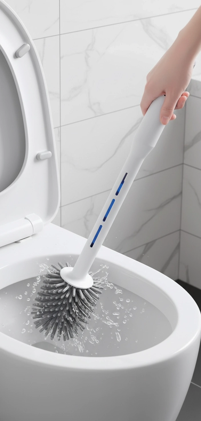 BUĞZ Deterjan Hazneli Ergonomik Silikon Tuvalet Fırçası