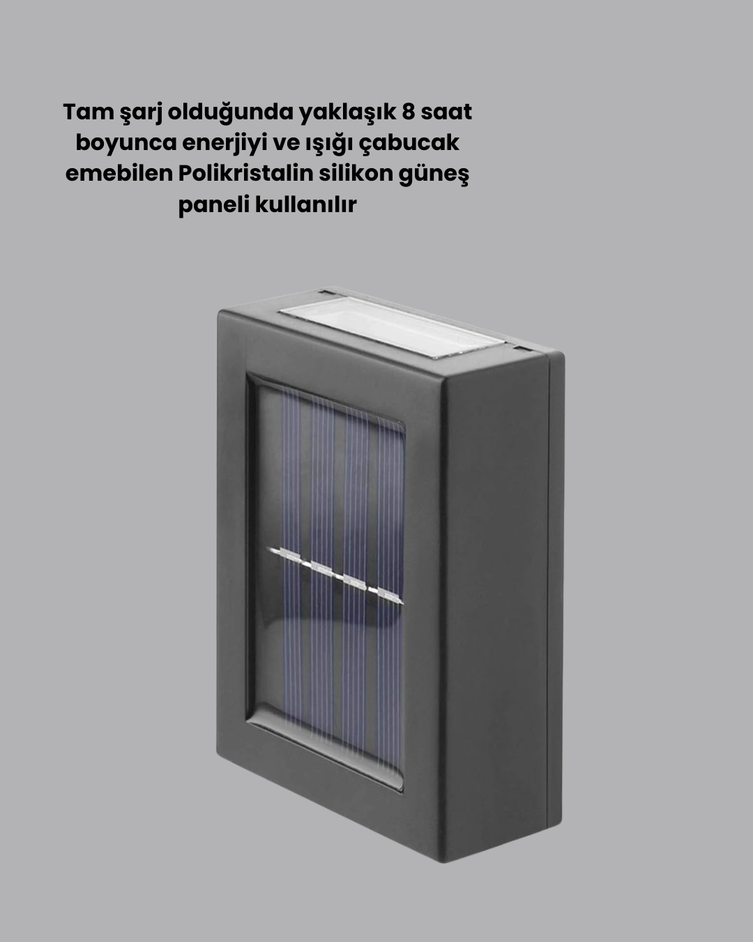 BUĞZ Dış Mekan Güneş Paneli ile Aydınlatma Lambası