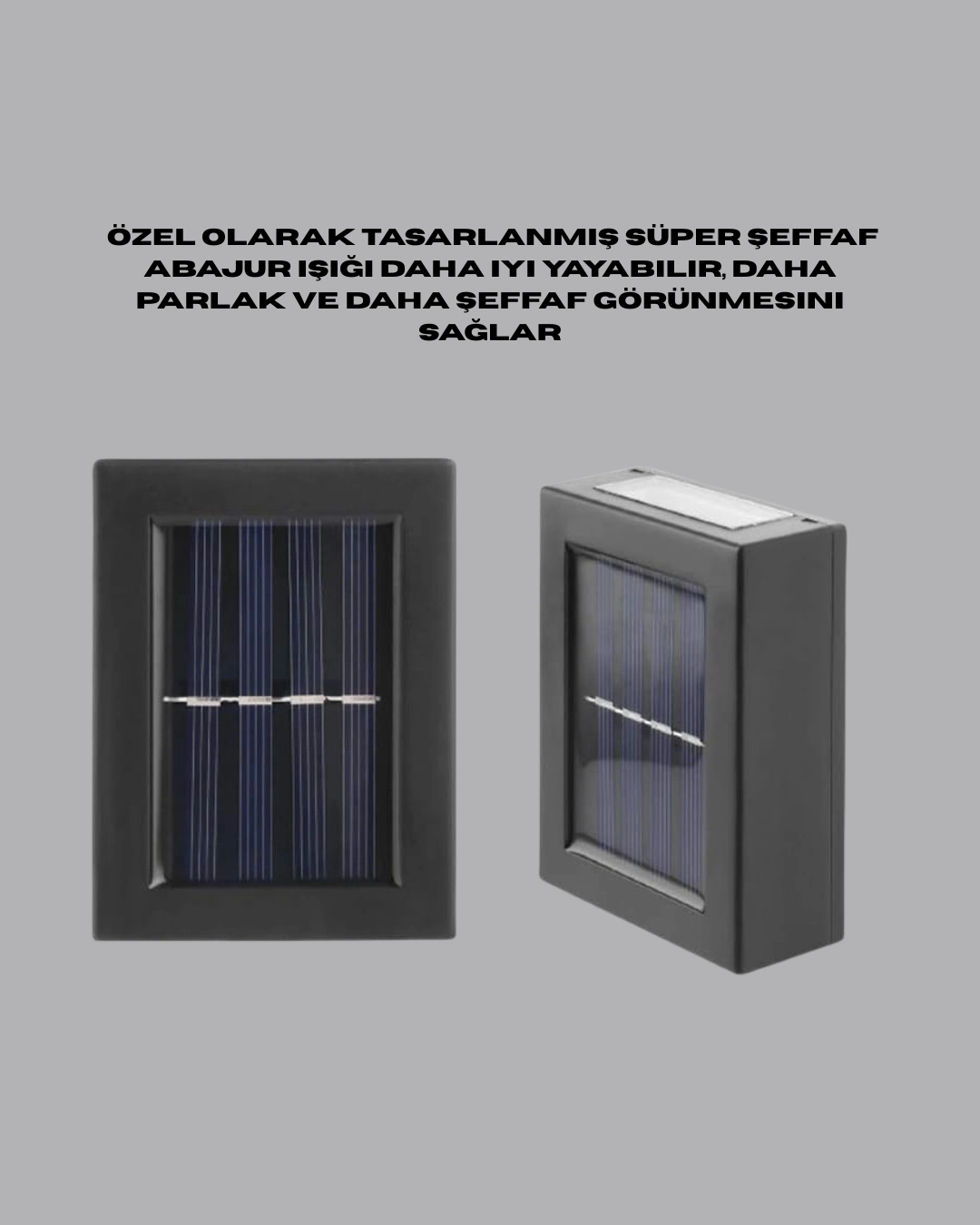 BUĞZ Dış Mekan Güneş Paneli ile Aydınlatma Lambası