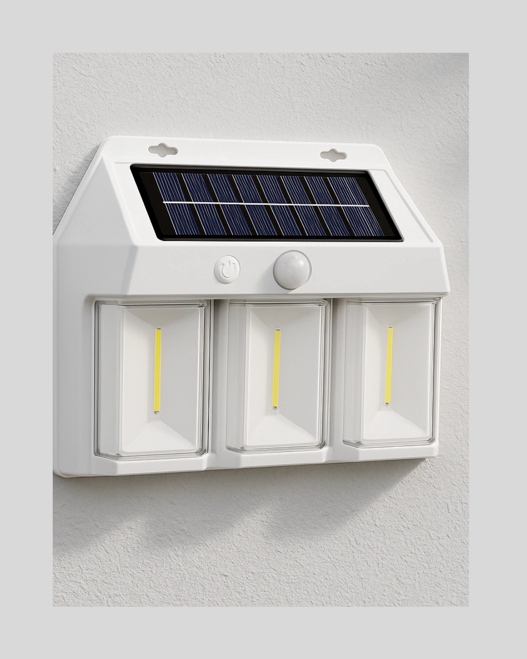 BUĞZ Dış Mekan Solar Duvar Lambası – 120° Hareket Algılama, 3 Işık Modu Yeni Nesil