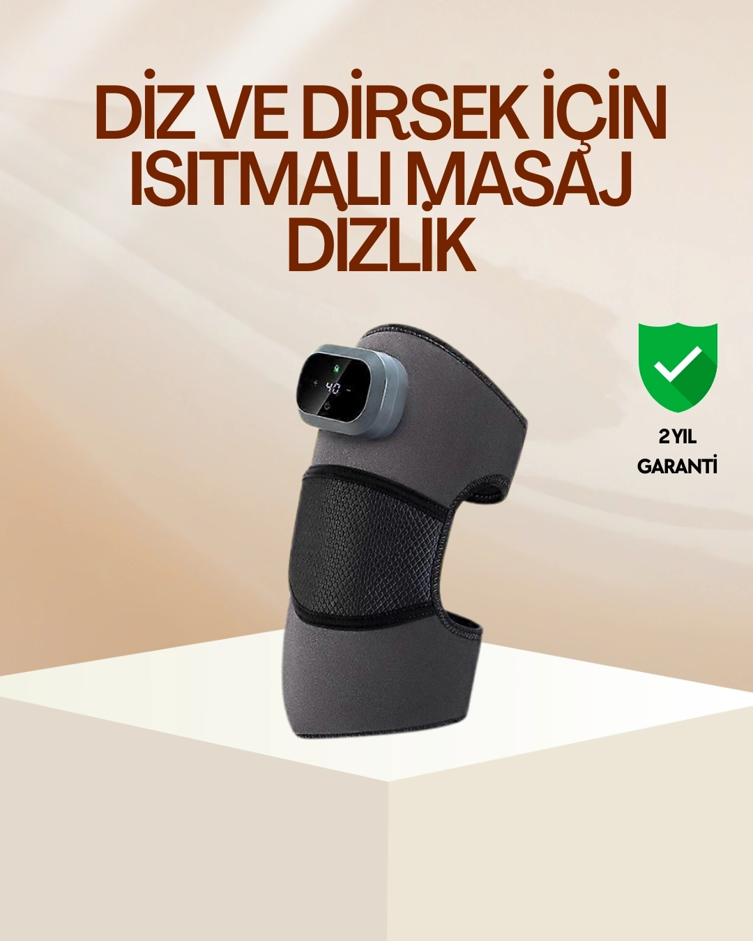 BUĞZ Diz ve Dirsek İçin Isıtmalı Masaj Dizlik Aparatı