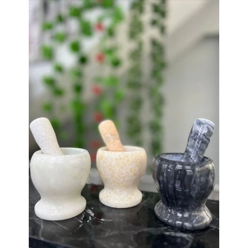 BUĞZ Doğal Cilalı Mermer Havan