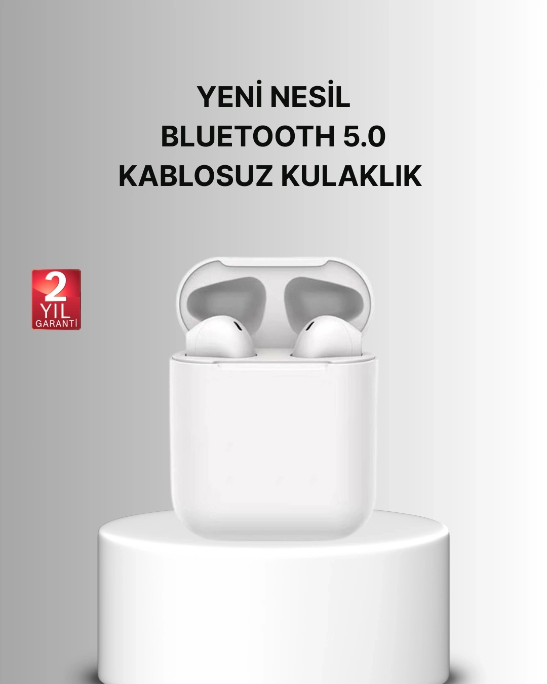 BUĞZ Dokunmatik Kontrollü 2. Nesil Bluetooth 5.0 Uzun Pil Ömürlü Kulaklık