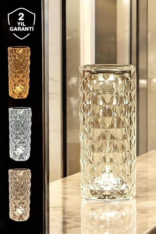 BUĞZ Dokunmatik Kristal Gece Lambası Hediyelik