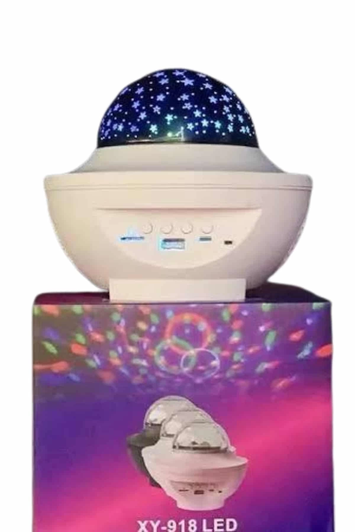 BUĞZ Dönen Işıklı Disko Topu Projektör Müzik Çalarlı Disco Speaker