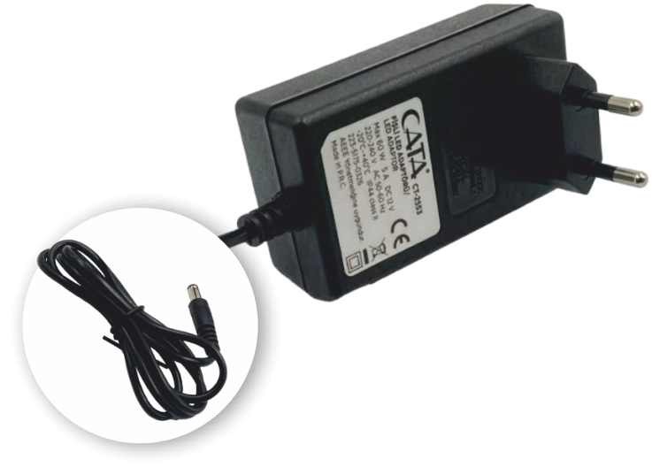 BUĞZ Eco Lounge CATA CT 2553 Fişli Adaptör 5A 60W 220V