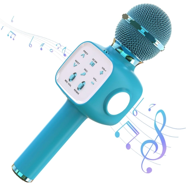 BUĞZ EĞLENCELİ KARAOKE MİKROFONU - ÇOCUKLAR İÇİN