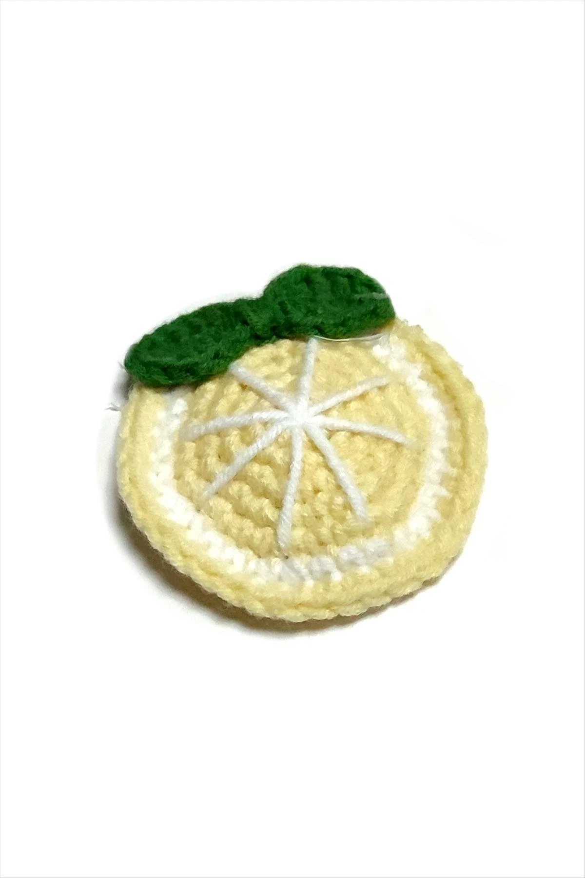BUĞZ El Yapımı Limon İşlemeli Örgülü Çıtçıtlı Toka