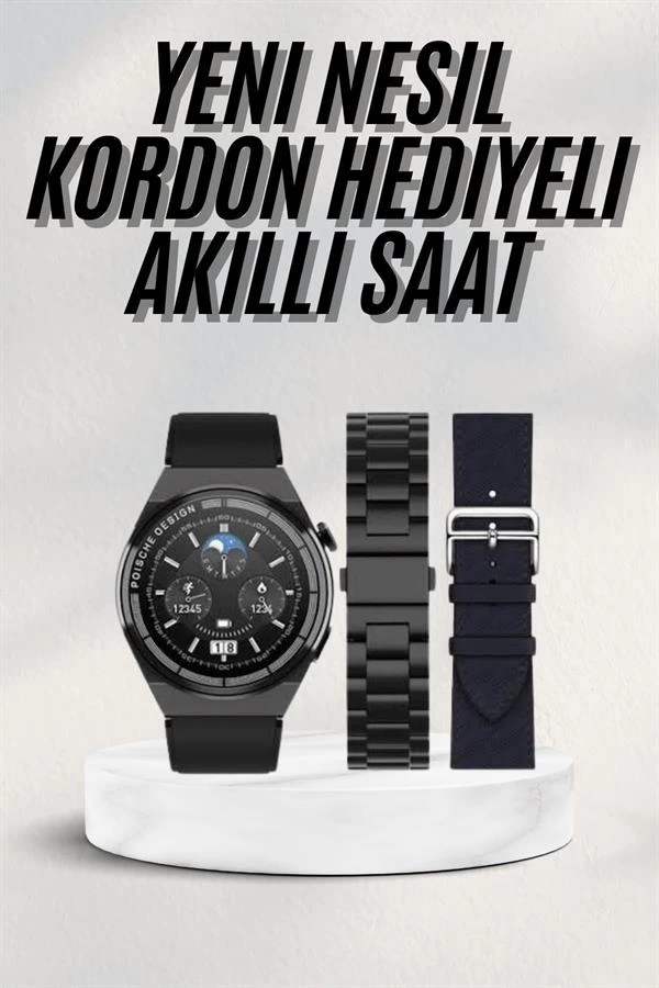 BUĞZ En Çok Tercih Edilen Akıllı Saat Amoled Ekran Nabız Sensörü GPS Uyumlu Adımsayar BUĞZ En Çok Tercih Edilen Akıllı Saat Amoled Ekran Nabız Sensörü GPS Uyumlu Adımsayar