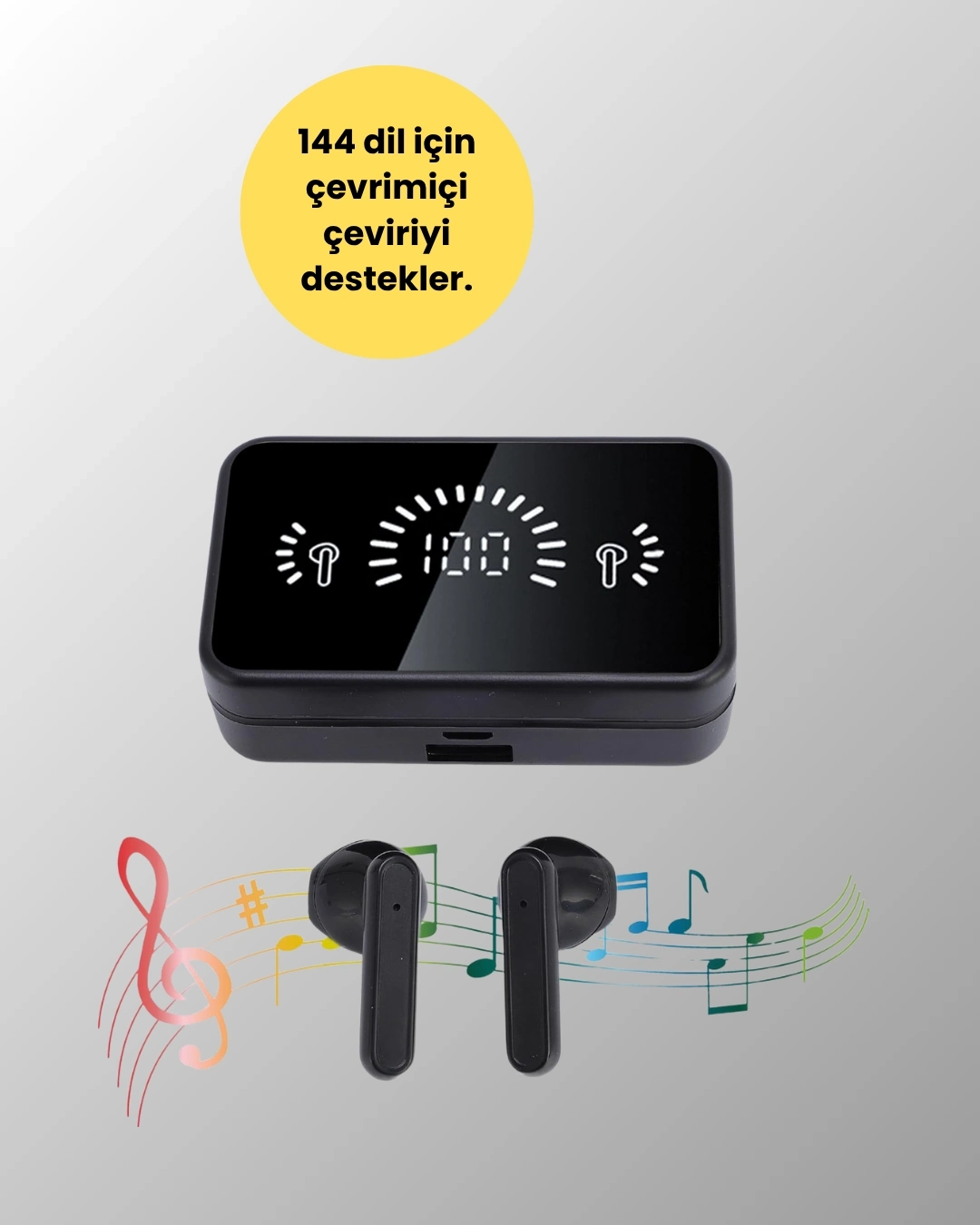 BUĞZ Ergonomik Tasarımlı Dokunmatik Bluetooth Kulaklık – HD Ses Performansı