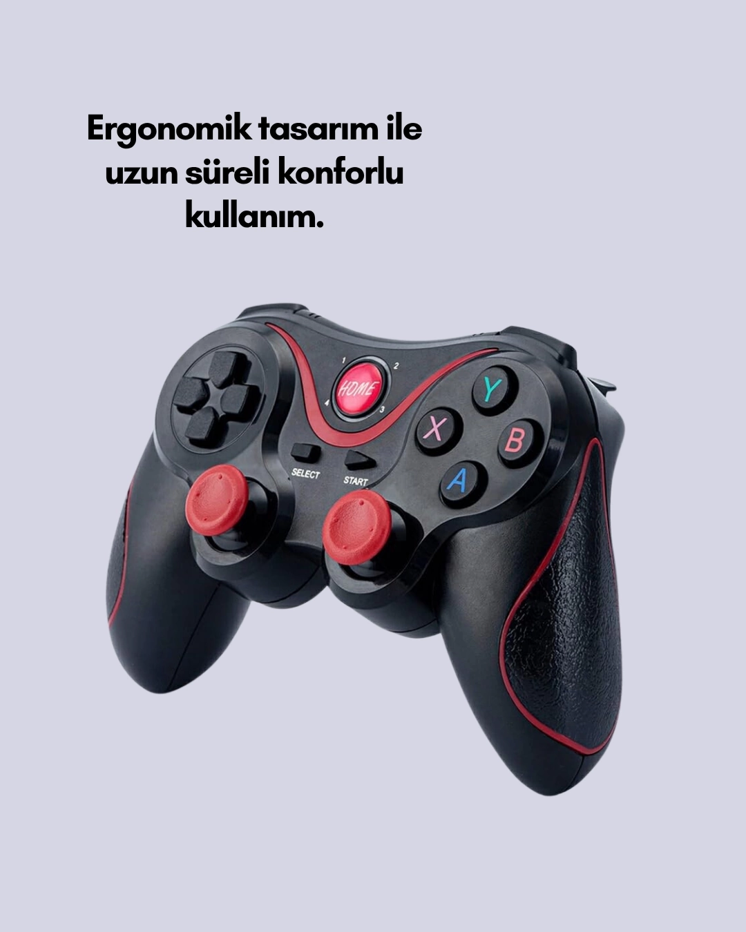 BUĞZ Ergonomik Tasarımlı Kablosuz Bluetooth Gamepad Titreşimli BUĞZ Ergonomik Tasarımlı Kablosuz Bluetooth Gamepad Titreşimli