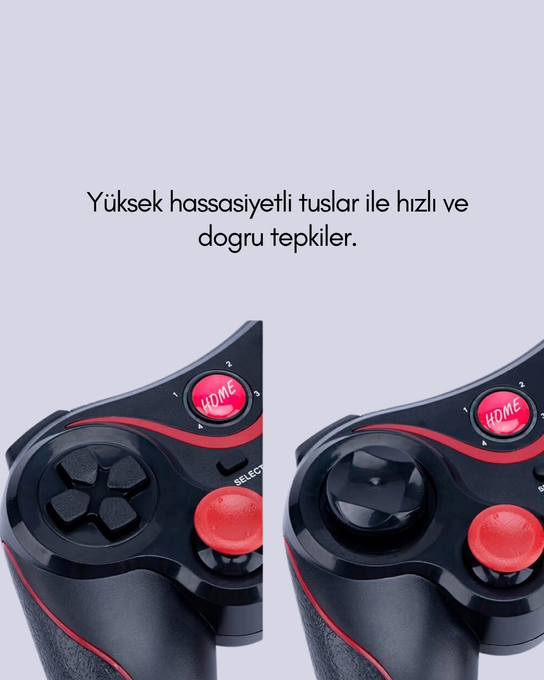 BUĞZ Ergonomik Tasarımlı Kablosuz Bluetooth Gamepad Titreşimli BUĞZ Ergonomik Tasarımlı Kablosuz Bluetooth Gamepad Titreşimli