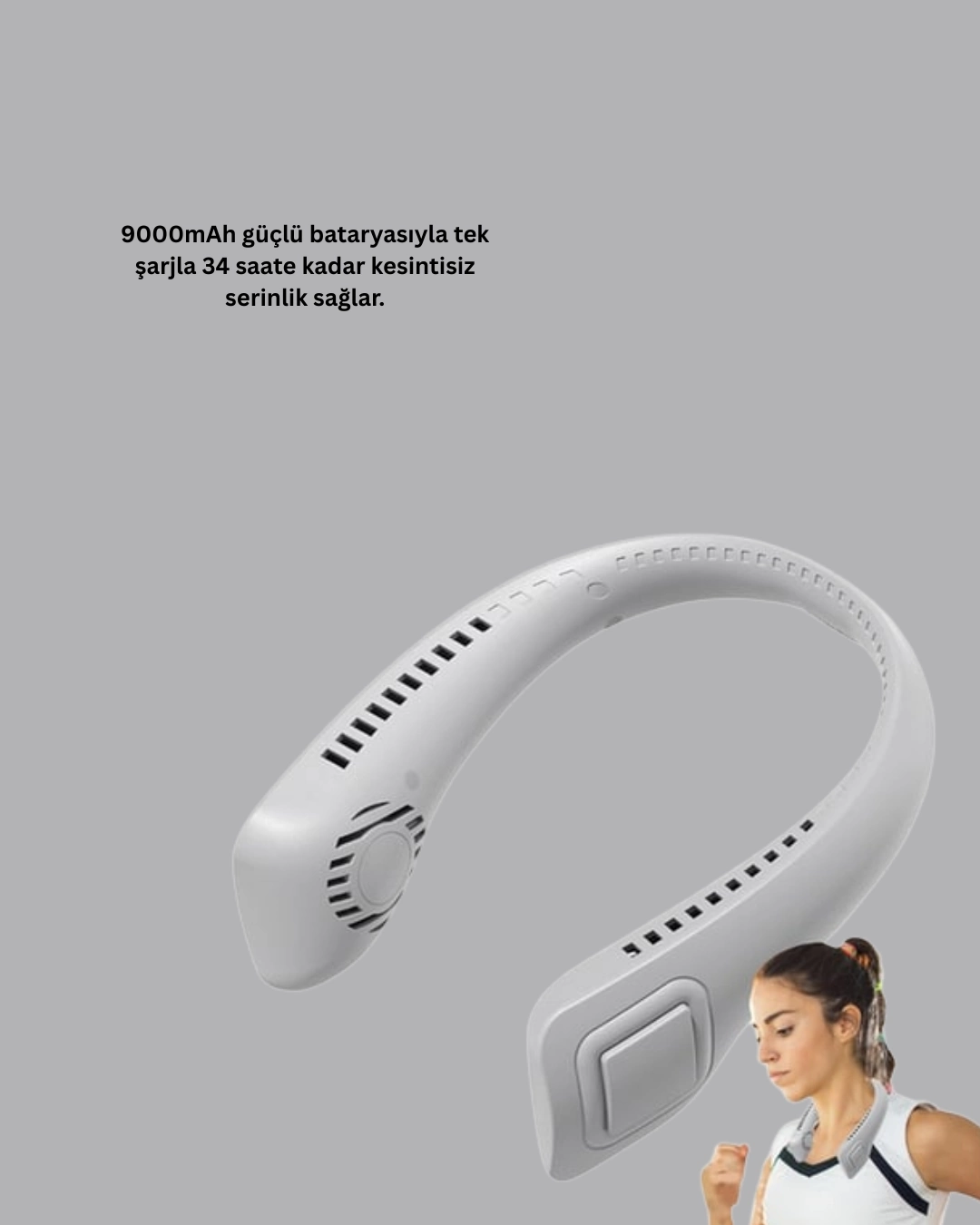 BUĞZ Esnek Silikon Tasarımlı Taşınabilir Kişisel Fan