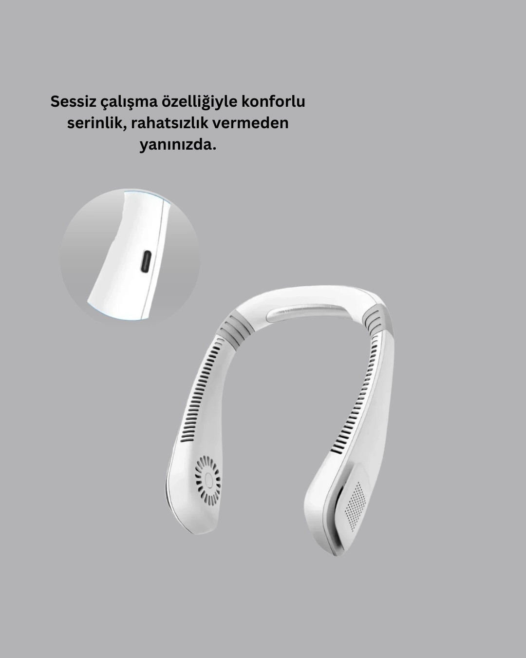 BUĞZ Esnek Silikon Tasarımlı Taşınabilir Kişisel Fan