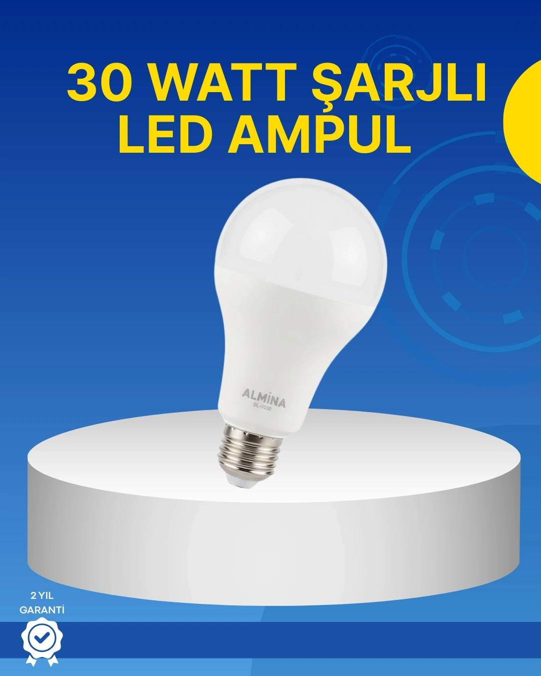 BUĞZ Ev ve İş Yeri İçin Şarjlı LED Ampul