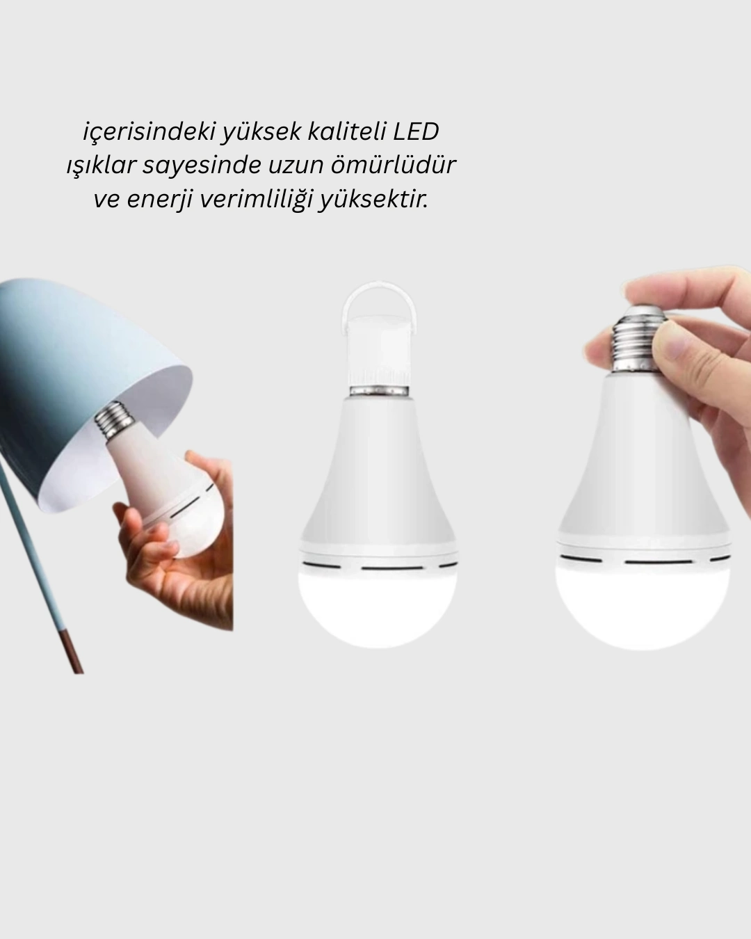 BUĞZ Ev ve İş Yeri İçin Şarjlı LED Ampul