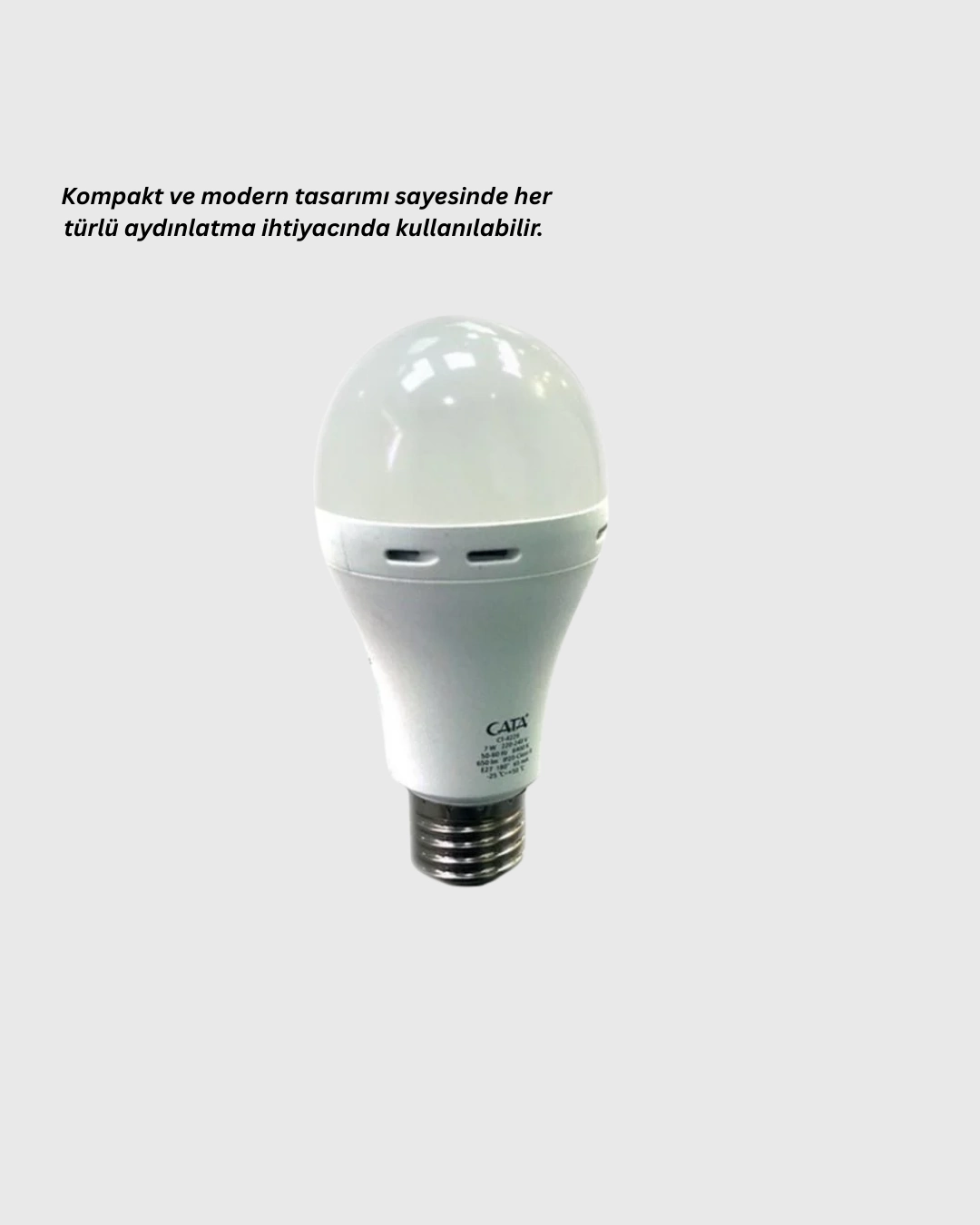 BUĞZ Ev ve İş Yeri İçin Şarjlı LED Ampul
