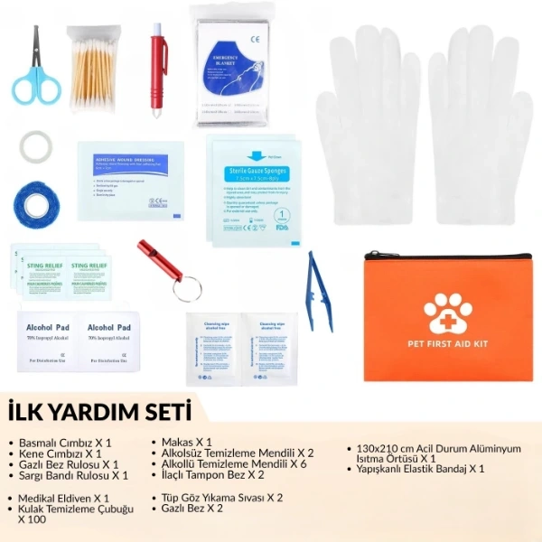 BUĞZ Evcil Hayvan İlk Yardım Seti Çantası