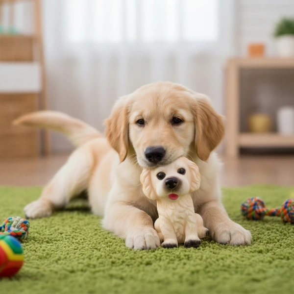 BUĞZ Evcil Hayvan Sesli Köpek Şeklinde Plastik Oyuncak