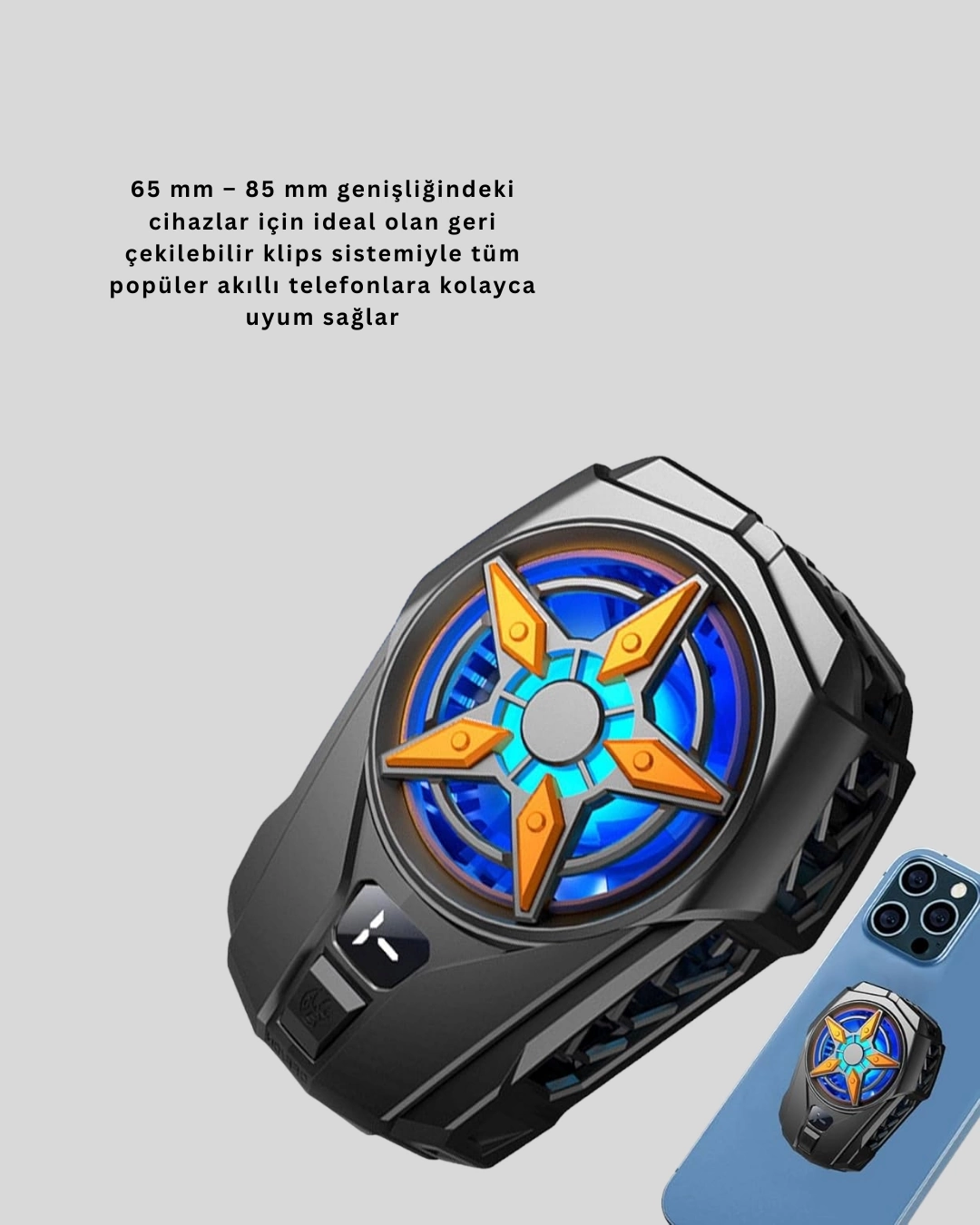 BUĞZ Evrensel Uyumlu Type-C Şarjlı Cep Telefonu Radyatörü