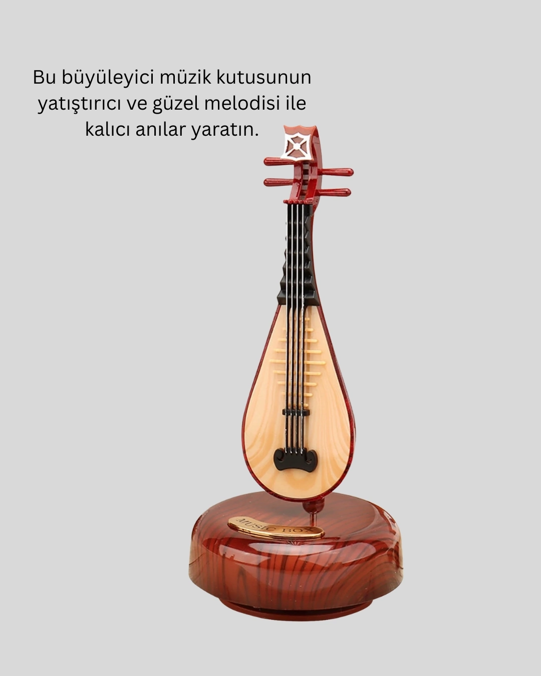 BUĞZ Figürlü Müzik Kutusu Zarif Melodili Dekoratif Model