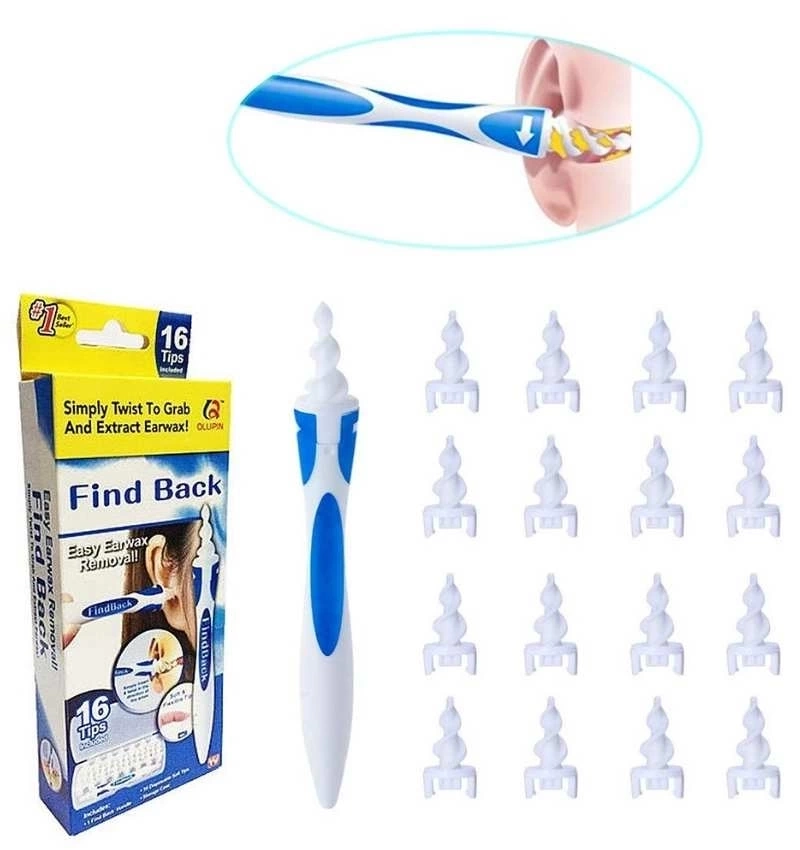 BUĞZ Find Back Pratik Kulak Temizleme Aparatı Silikon Kit Ear Claning