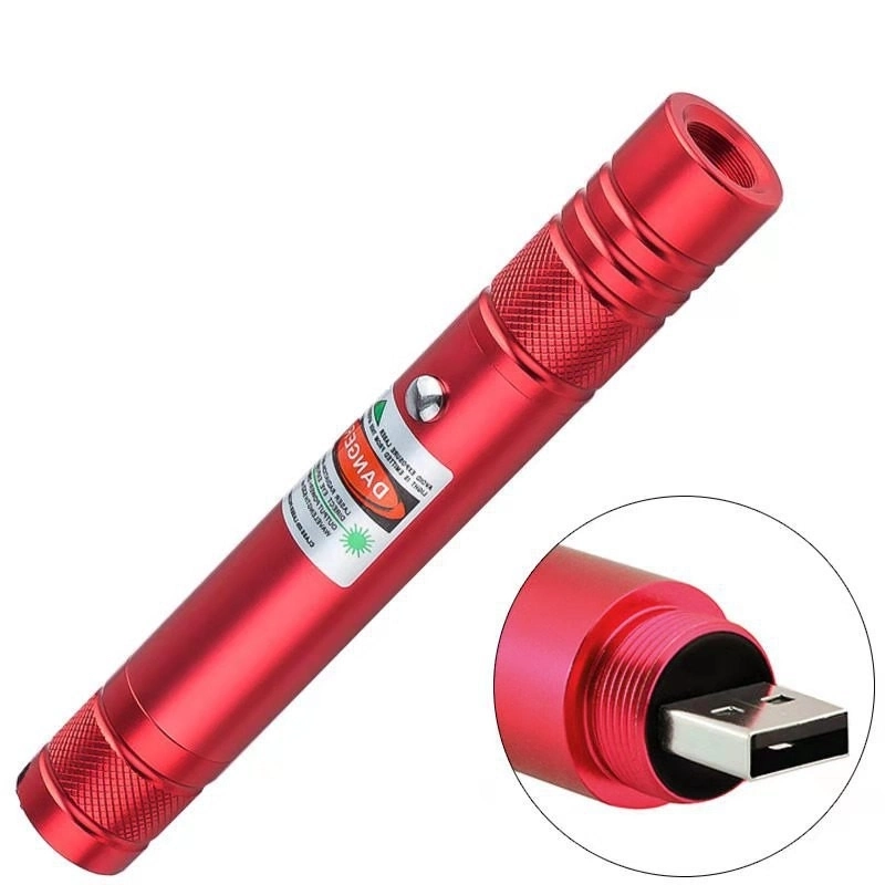 BUĞZ Fithome 100mw Desen Başlıklı Usb Şarjlı Yeşil Lazer Pointer
