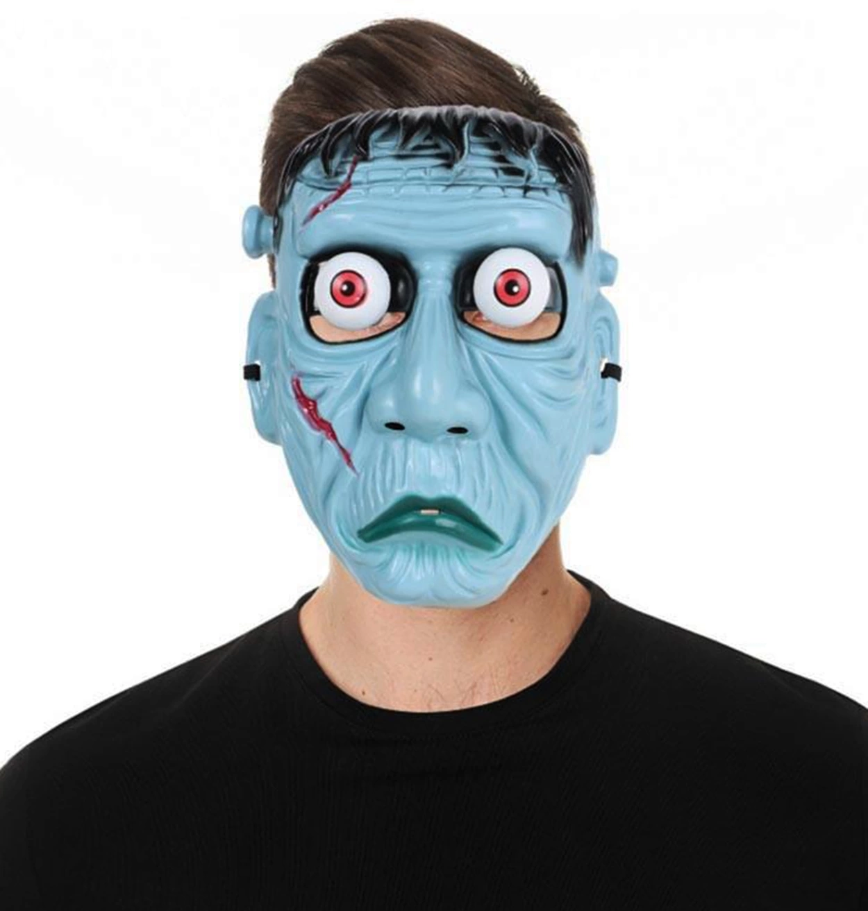 BUĞZ Frankenstein Temalı Sallanan Oynar Gözlü Maske