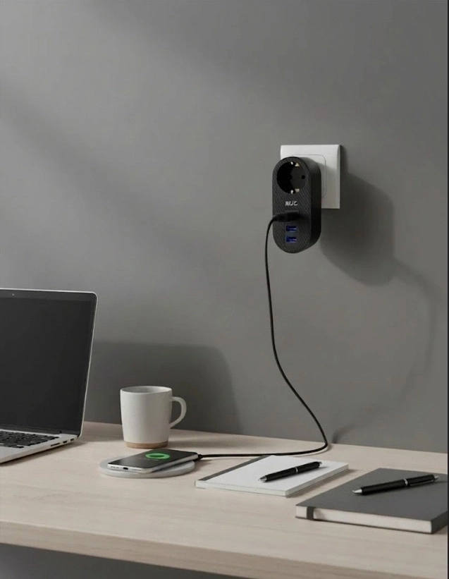 BUĞZ Ftr-07 2xusb 1xtypec Termal Akım Korumalı Isıya Dayanıklı Tekli Priz