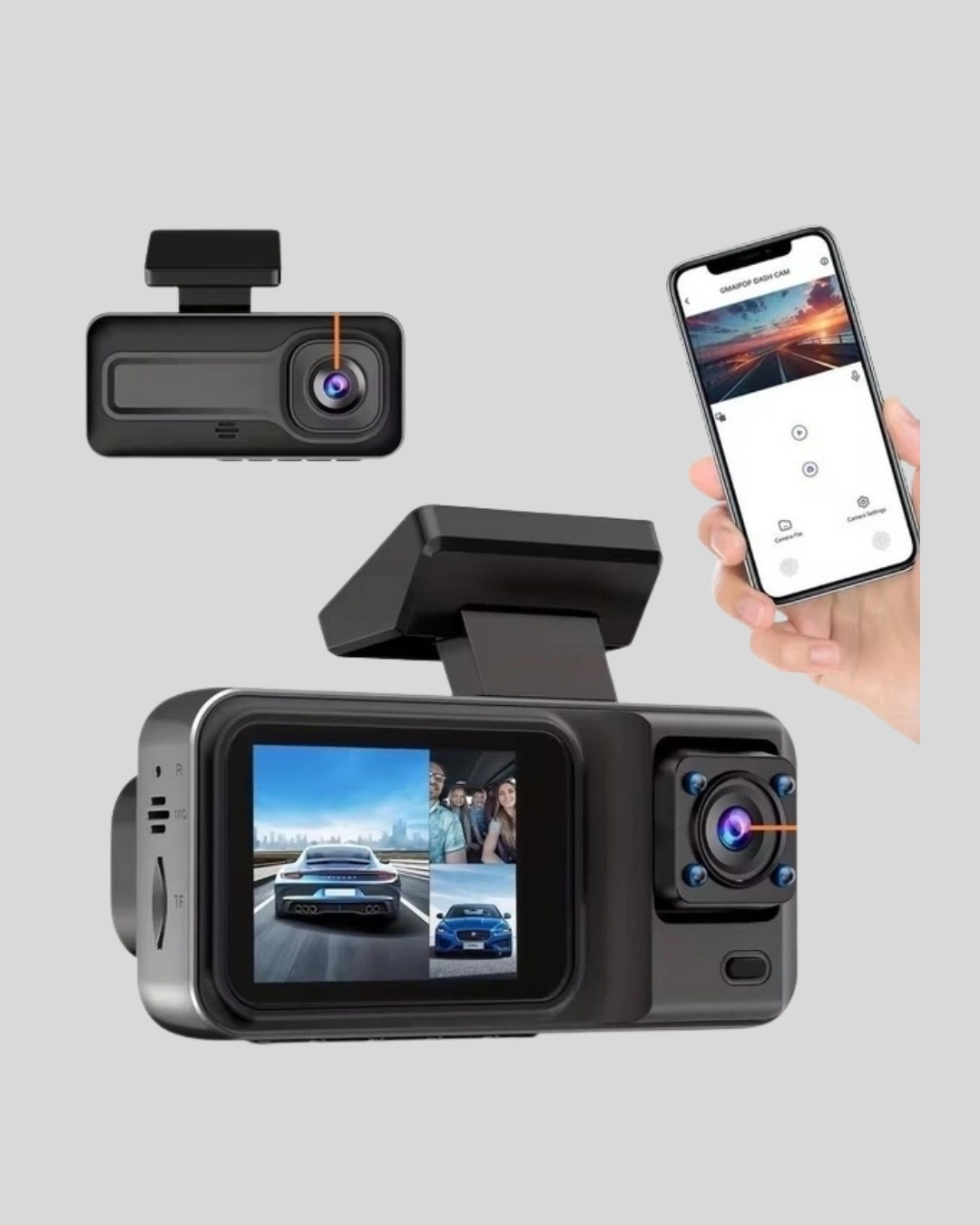 BUĞZ Full HD 3'lü Araç Kamerası Geri Görüş Destekli Park Modlu 1080P DVR