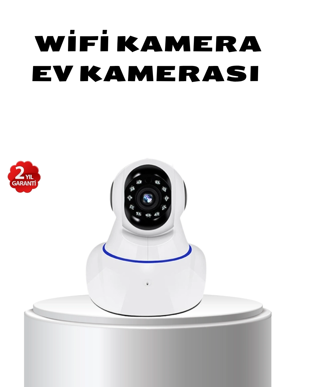 BUĞZ Full HD Akıllı IP Kamera – Gece Görüşlü, Hareket Sensörlü, Çift Yönlü Ses ve Online Kayıt Özellikli