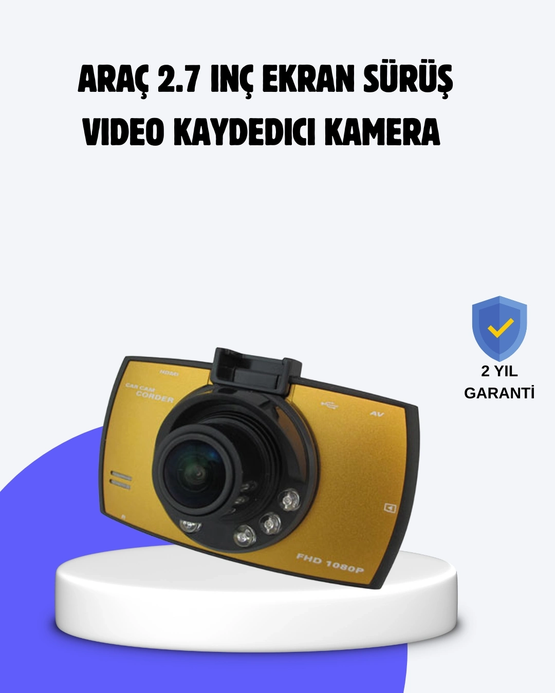 BUĞZ Full HD Araç Kamerası G Sensor Gece Görüşlü Dash Cam
